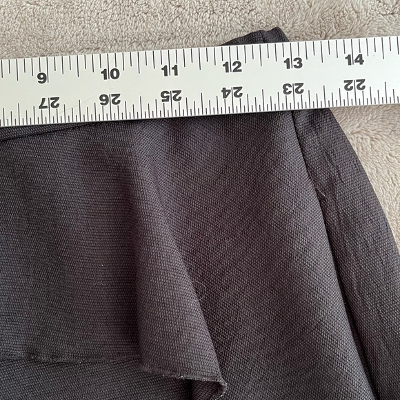 Maje Farra Black Shorts Ruffle Front Pull On Minimalist Contemporary Size Small - Picture 13 of 14